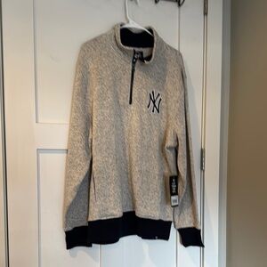 Men's Gray and Black NY Sweater